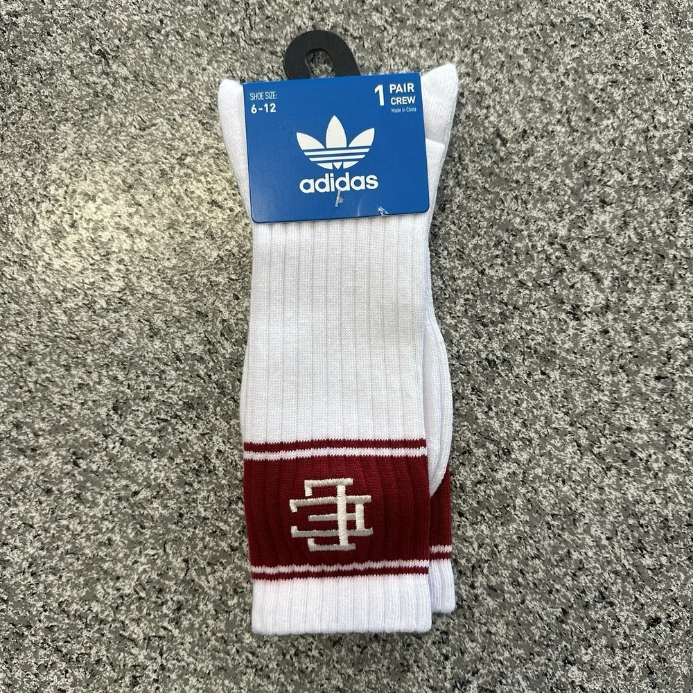 Adidas Eric Emanuel Crew Socks Mens L 6-12 Midnight Madness Basketball